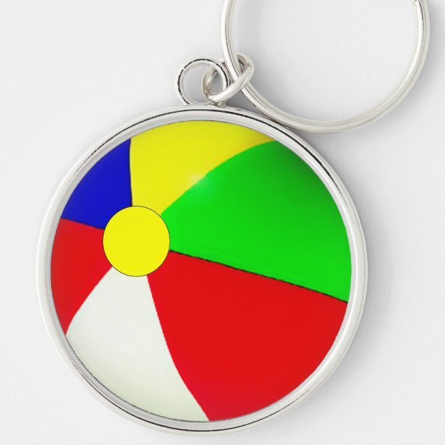 Pool Party Favours Beach Ball Key Ring (Front)