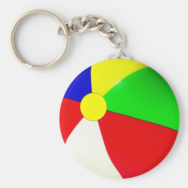 Pool Party Favours Beach Ball Key Ring (Front)