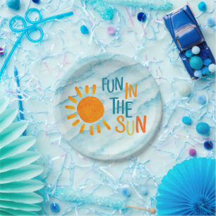 Pool party Fun in the sun party plates
