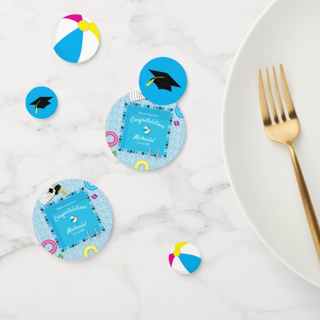 Pool Party Graduation Party Confetti (Group)