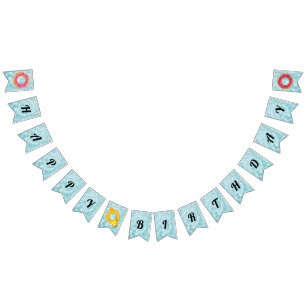Pool Party Happy Birthday Bunting