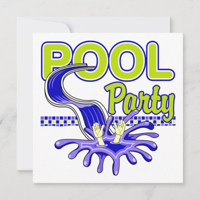 Pool Party Invitation (Front)