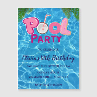 Pool Party Invitation