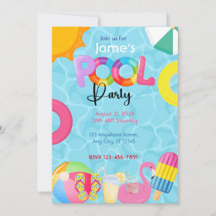 Pool Party Invitation