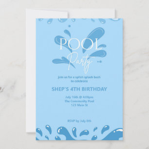 pool party invitation