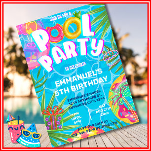 Pool Party Invitation