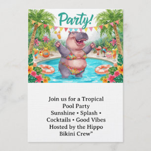 Pool party  invitation