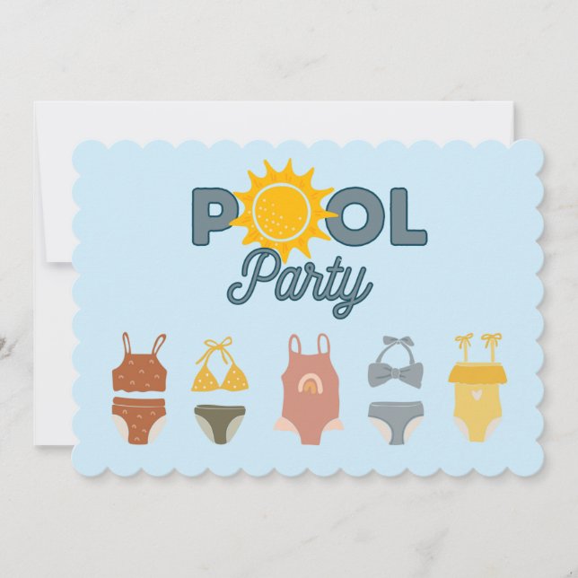 Pool Party Invitation (Front)