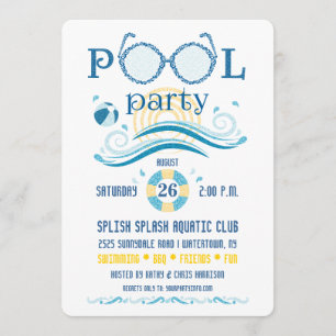 Pool Party Invitation