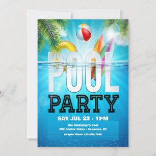 Pool Party Invitation
