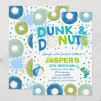 Pool Party Invitation Dunk And Doughnuts Pool Part