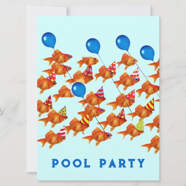 Pool Party Invitations (Front)