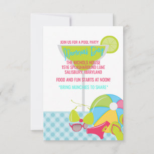 Pool Party Invitations