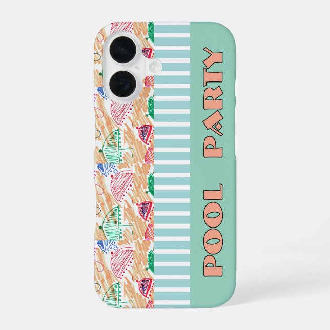 POOL PARTY  iPhone 16 CASE (Back)
