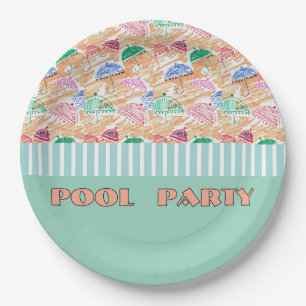 POOL PARTY Paper Plate