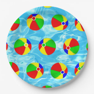 Pool Party Paper Plate