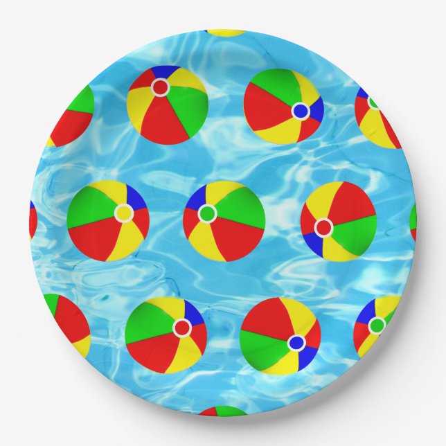 Pool Party Paper Plate (Front)