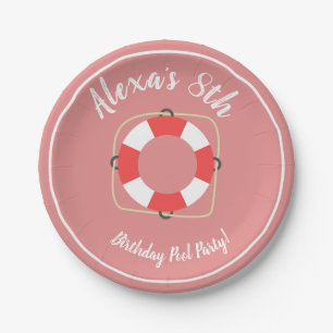 Pool Party Paper Plates