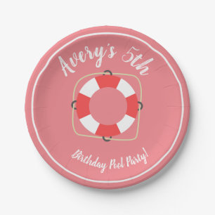 Pool Party Paper Plates