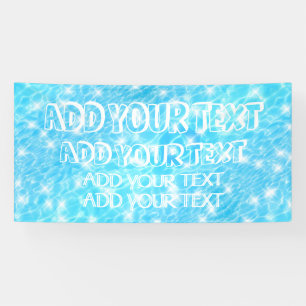 Pool Party Summer Party Beach Party Water Ripple Banner