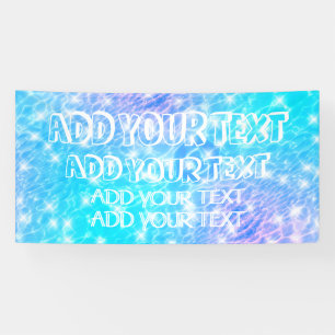 Pool party Summer party Beach party water ripples  Banner