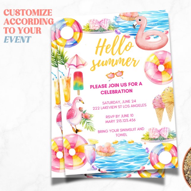 Pool Party | Summer Party Invitation (Creator Uploaded)