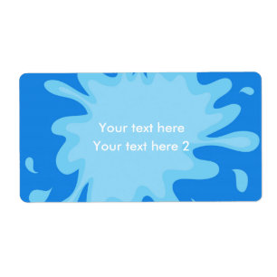 Pool Party Summer Swim Favour Sticker Package Labe