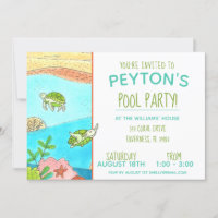 Pool Party Turtles Summer Birthday