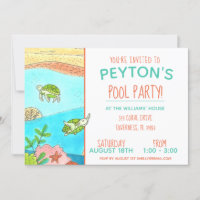 Pool Party Turtles Summer Birthday