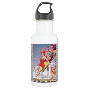 Pool Party Vintage Swimming Summer 532 Ml Water Bottle