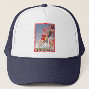 Pool Party Vintage Swimming Summer Trucker Hat