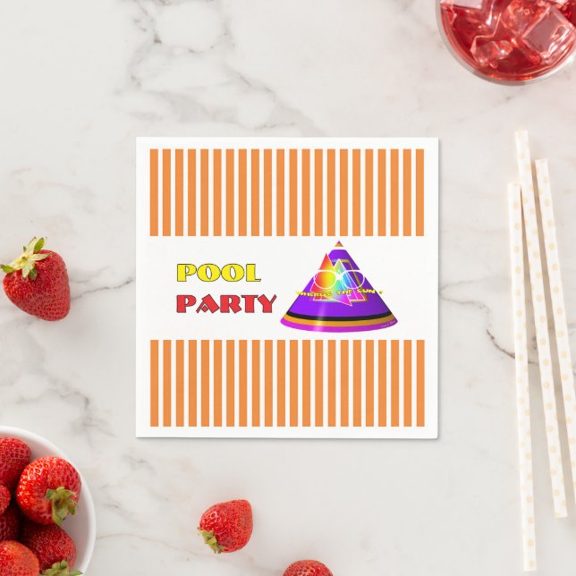Pool Party Where's The Sun? Napkin (Insitu)