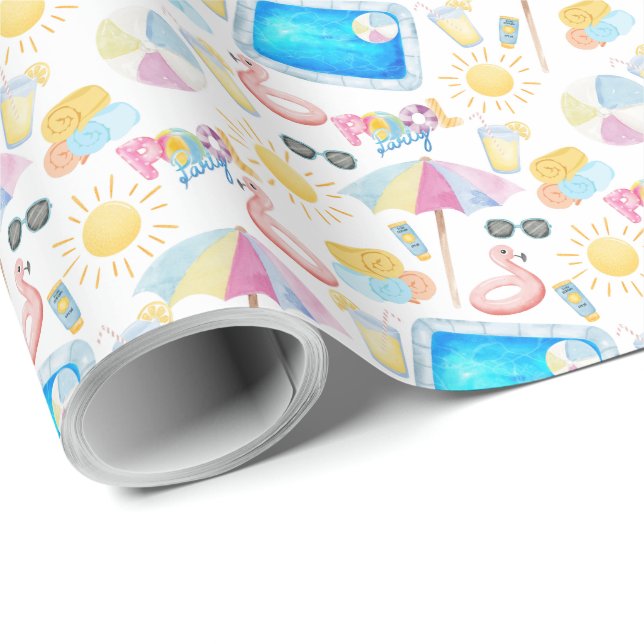 Pool Party Wrapping Paper (Roll Corner)