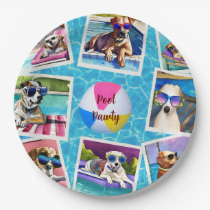 Pool Pawty Paper Plate