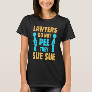 Pool Peeing  Certified Lawyer Law School Graduate  T-Shirt