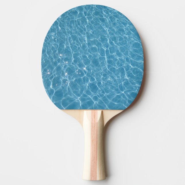 Pool Ping Pong Paddle, Red Rubber Back Paddle (Front)