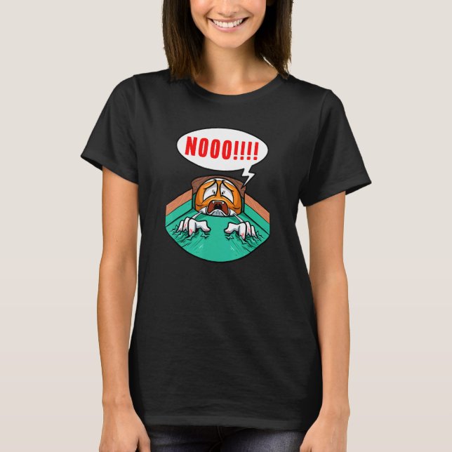 Pool Player Billiard Scratching Billiard Ball Bill T-Shirt (Front)