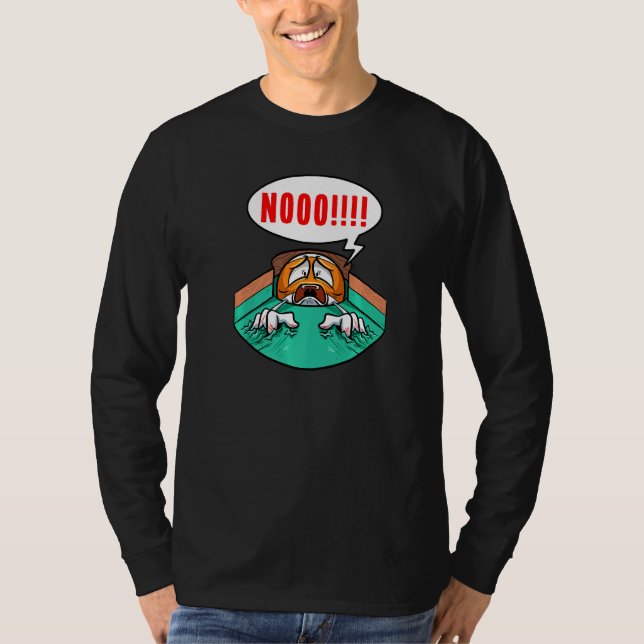 Pool Player Billiard Scratching Billiard Ball Bill T-Shirt (Front)
