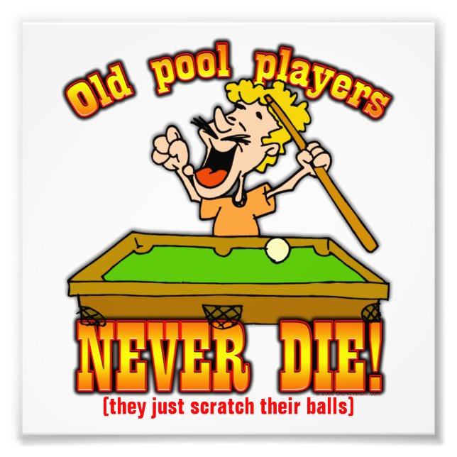 Pool Players Photo Print (Front)