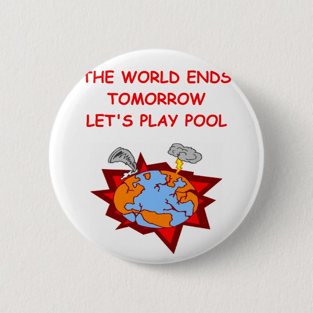 POOL.png 6 Cm Round Badge (Front)