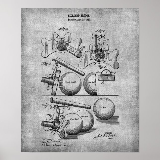 Pool Room Decor Print 14 Billiards Poster (Front)