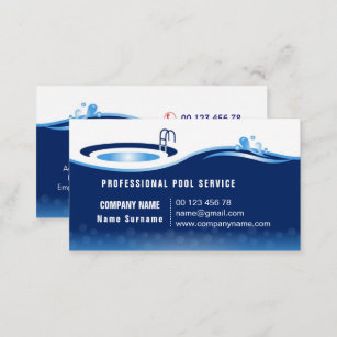 Pool service business card