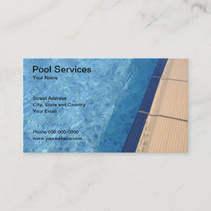 Pool Services Business Card