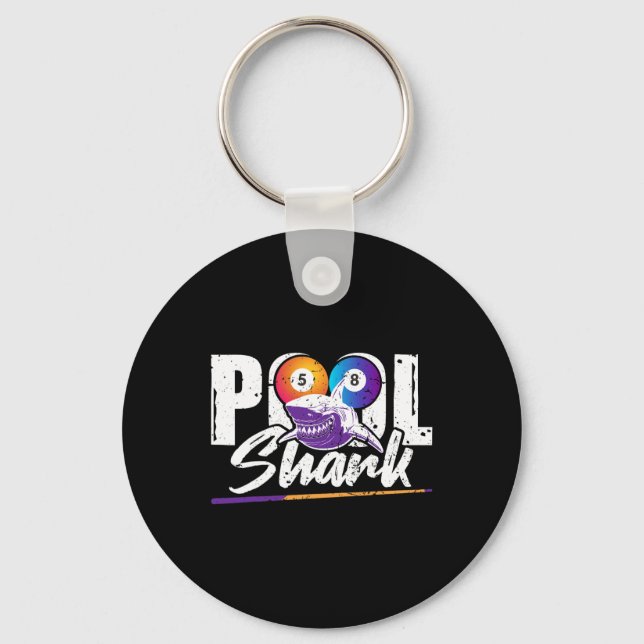 Pool Shark – 8-ball Pool Billiards  Key Ring (Front)