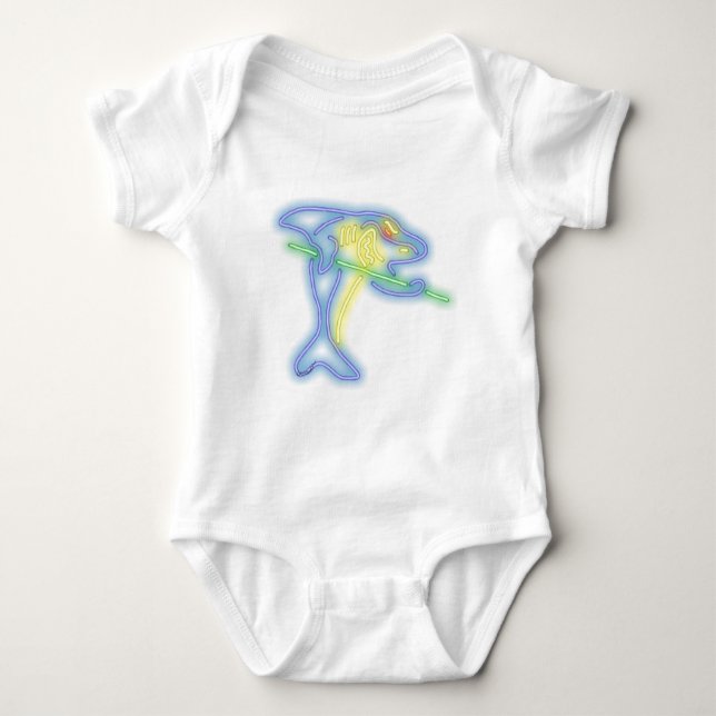 Pool Shark Baby Bodysuit (Front)
