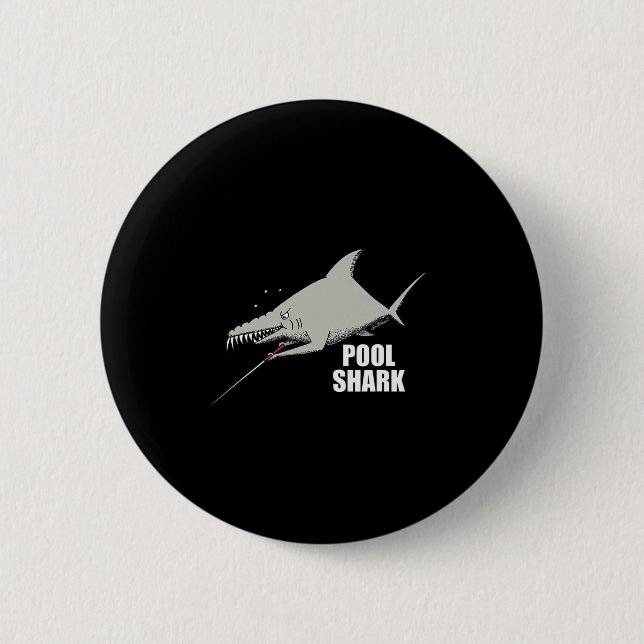 Pool Shark Billiards Design For Gift Pool Player  6 Cm Round Badge (Front)