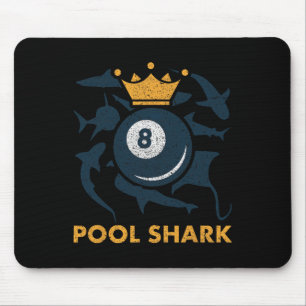 Pool Shark Billiards Pool Billiards Hall Player Ba Mouse Pad