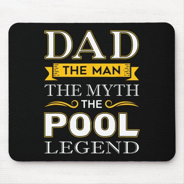 Pool Shark Dad Gifts For Billiards Dads  Mouse Pad (Front)