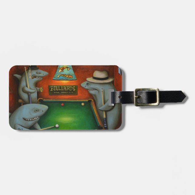 Pool Sharks Luggage Tag (Front Horizontal)
