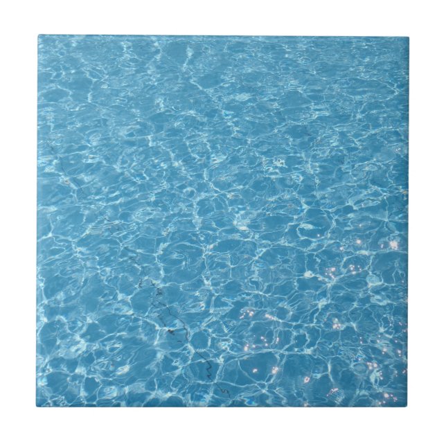 Pool Small (4.25" x 4.25") Ceramic Photo Tile (Front)